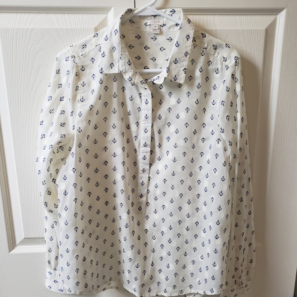 J crew blouse medium